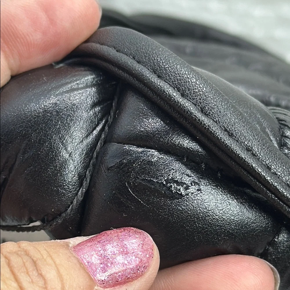 TIFFANY & TOMATO Black Padded Shoulder Bag, MADE IN TÜRKIYE - Picture 7 of 9